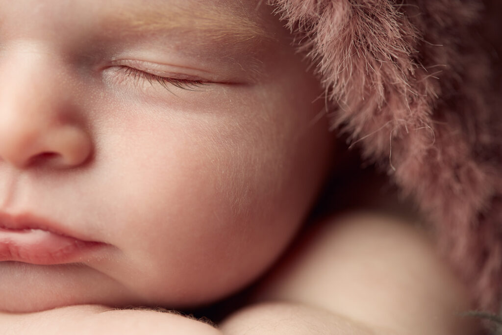 bebe durmiendo en sesion estudio